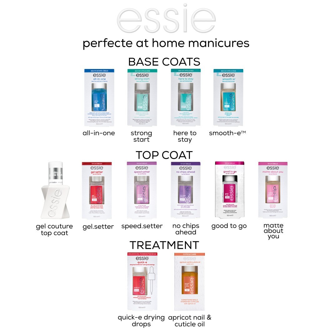 Base e cobertura para esmalte essie em um só produto – 13,5 ml