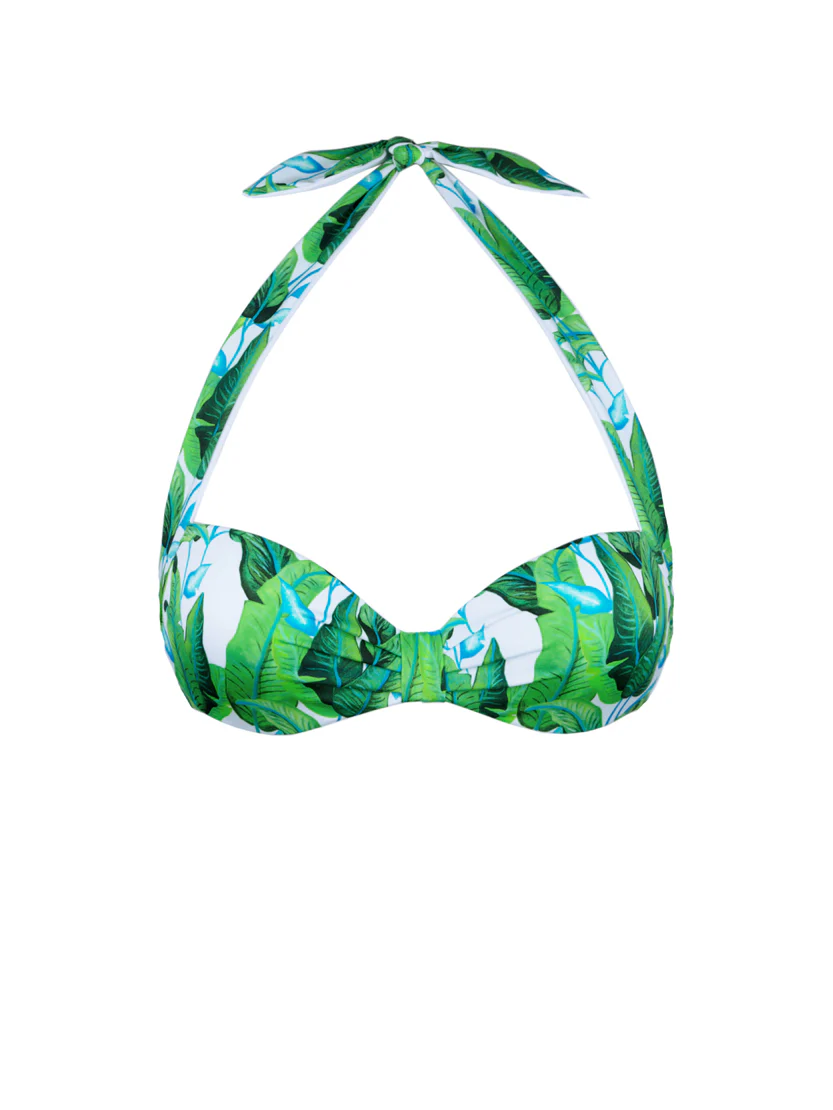 Bralette top met tropische print