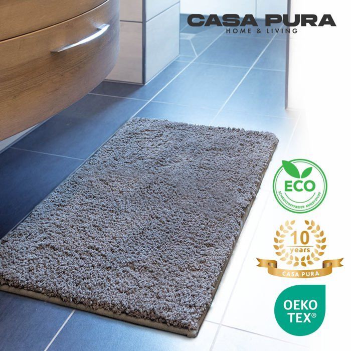 Tapete de banho Sky Plain, cinza escuro, 50 x 80 cm