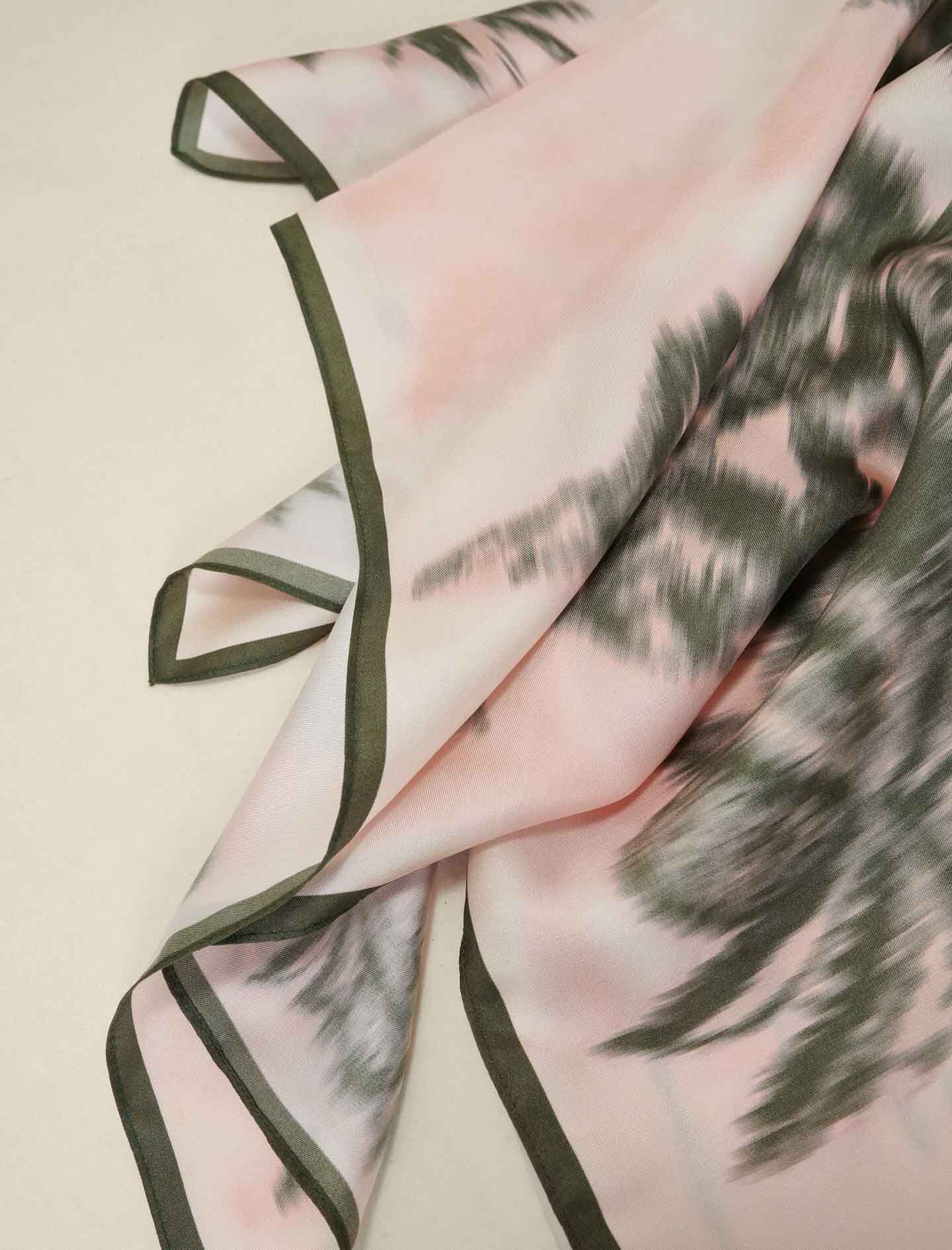 Sjaal met palmprint - Gebroken wit
