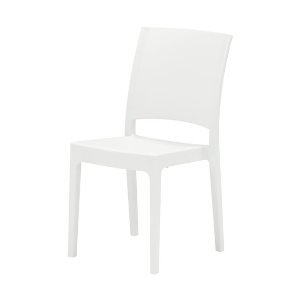 Scaun de design, alb, set de 4