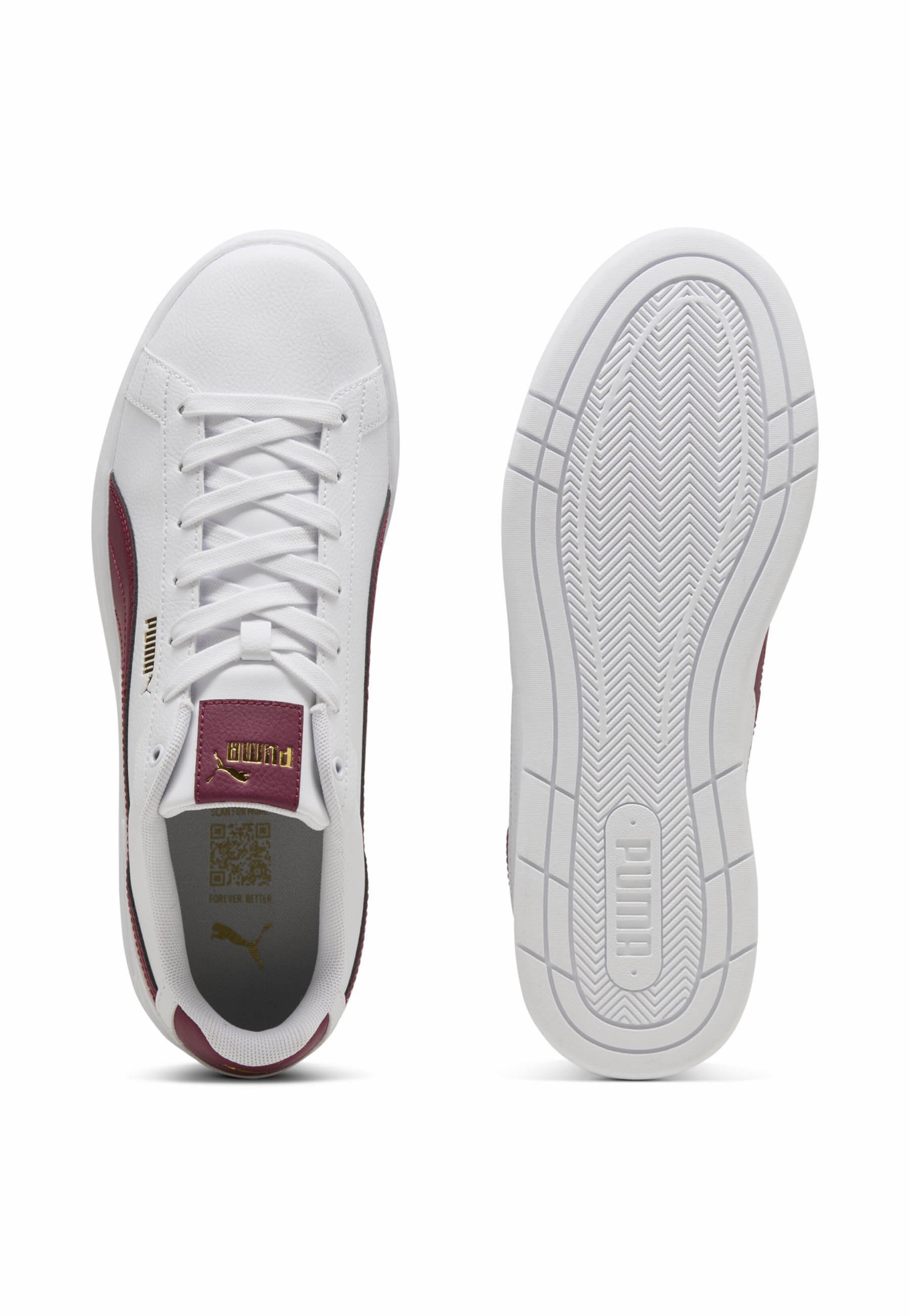 Puma COURT CLASSICO - Vabaajajalatsid - puma white team regal red puma gold