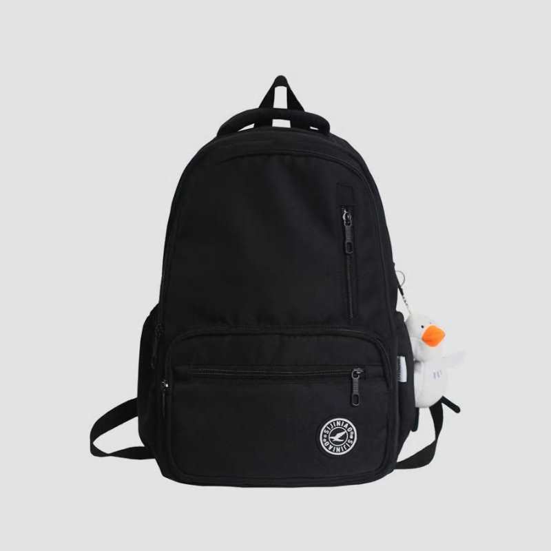 Sacs à dos imperméables pour filles, sacs à dos noirs pour femmes, sacs d'école de haute qualité pour adolescentes, sacs de voyage solides