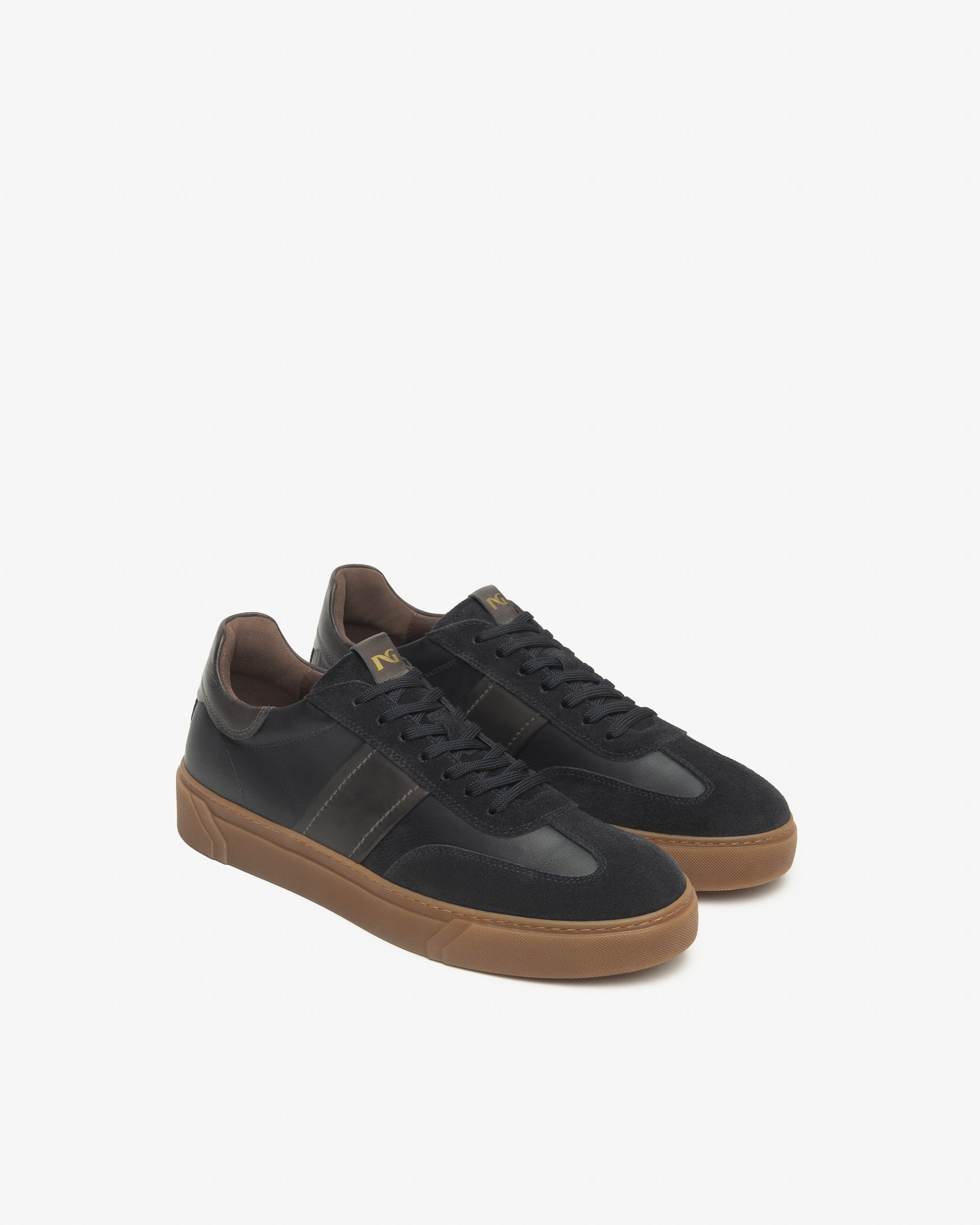 Herren-Sneaker aus Leder und Wildleder