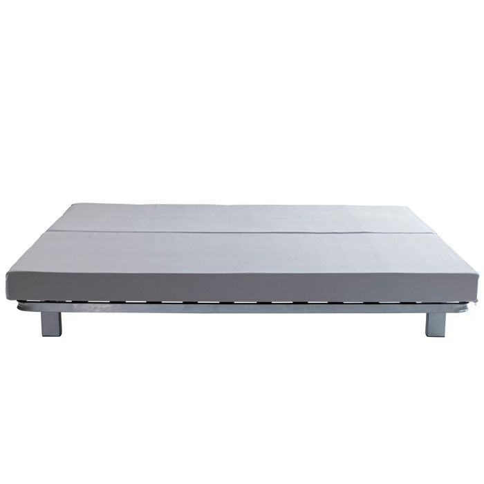 Matelas clic-clac mousse HD28 13 cm Le Fameux 120x190 - Gris - Fabriqué en France - Terre de Nuit