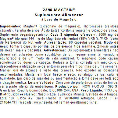 Magtein Magnesium L-treonaattikapselit Tukee muistia ja keskittymistä 90 kapselia 90 kapselia