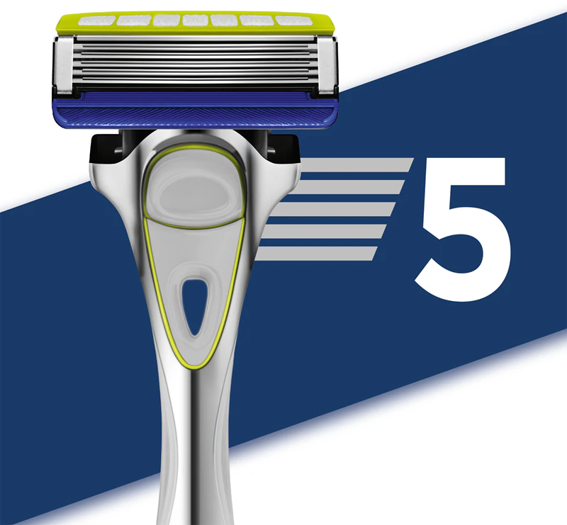 Aparelho de barbear Wilkinson Sword Hydro5 Sensitive para pele sensível.