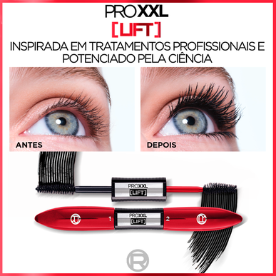Máscara de pestañas 2 en 1 L'Oréal Paris Pro XXL Lift 1 unidad 1 unidad