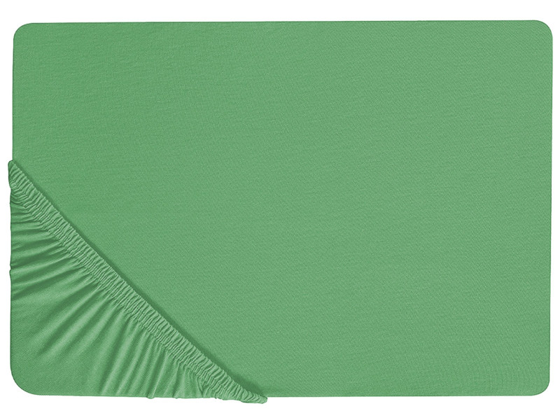 Bawełniane prześcieradło 140x200 cm zielone