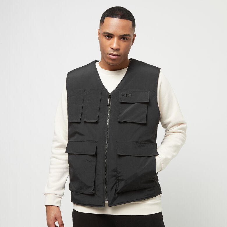 Vest met klein logo en meerdere zakken