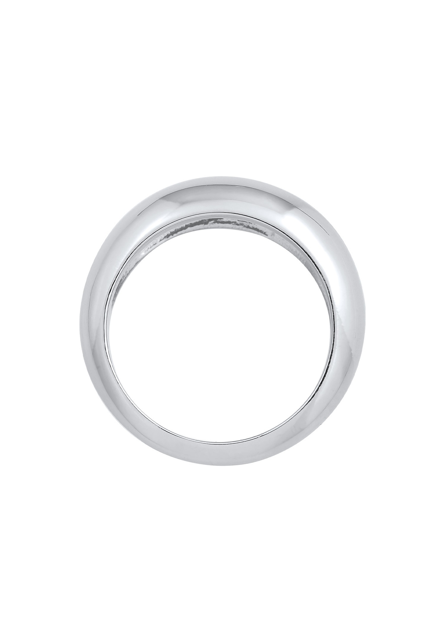 Elli PREMIUM Elli PREMIUM Bague Femmes Bande Chunky Intemporelle en argent sterling 925 rhodié