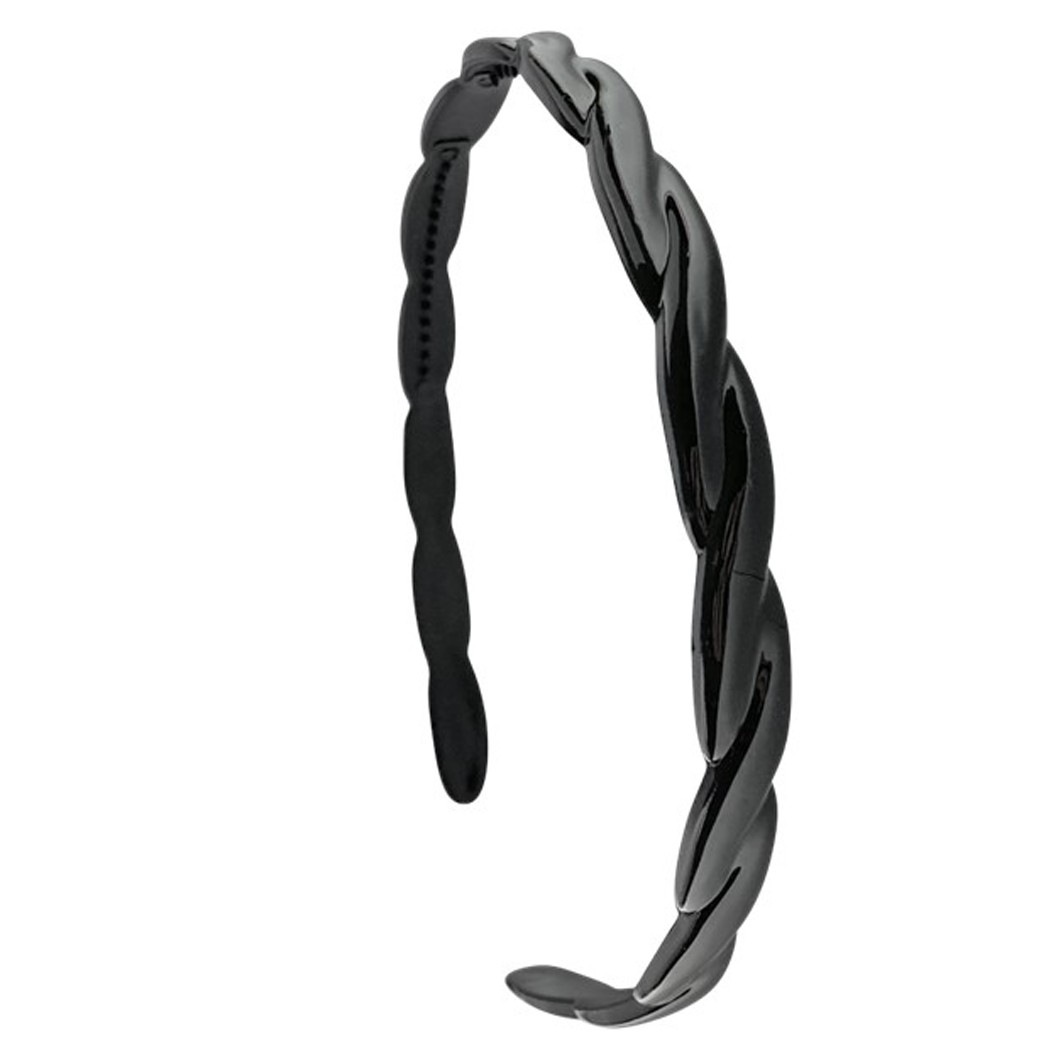 Giulia matu sprādze - melna tiāra - 1 gab.