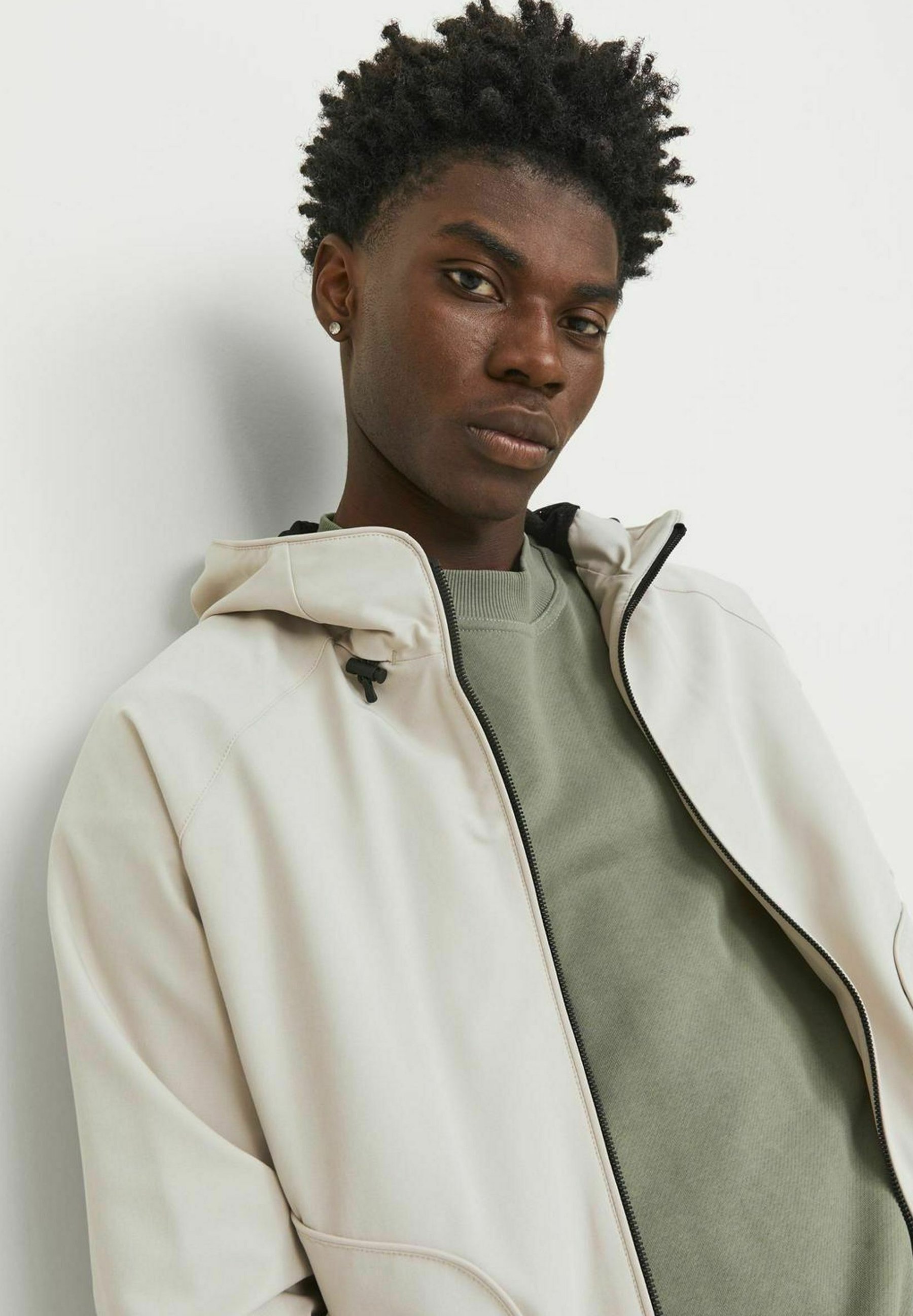 Jaqueta Jack & Jones ZIPPER - Outdoor - Moonbeam