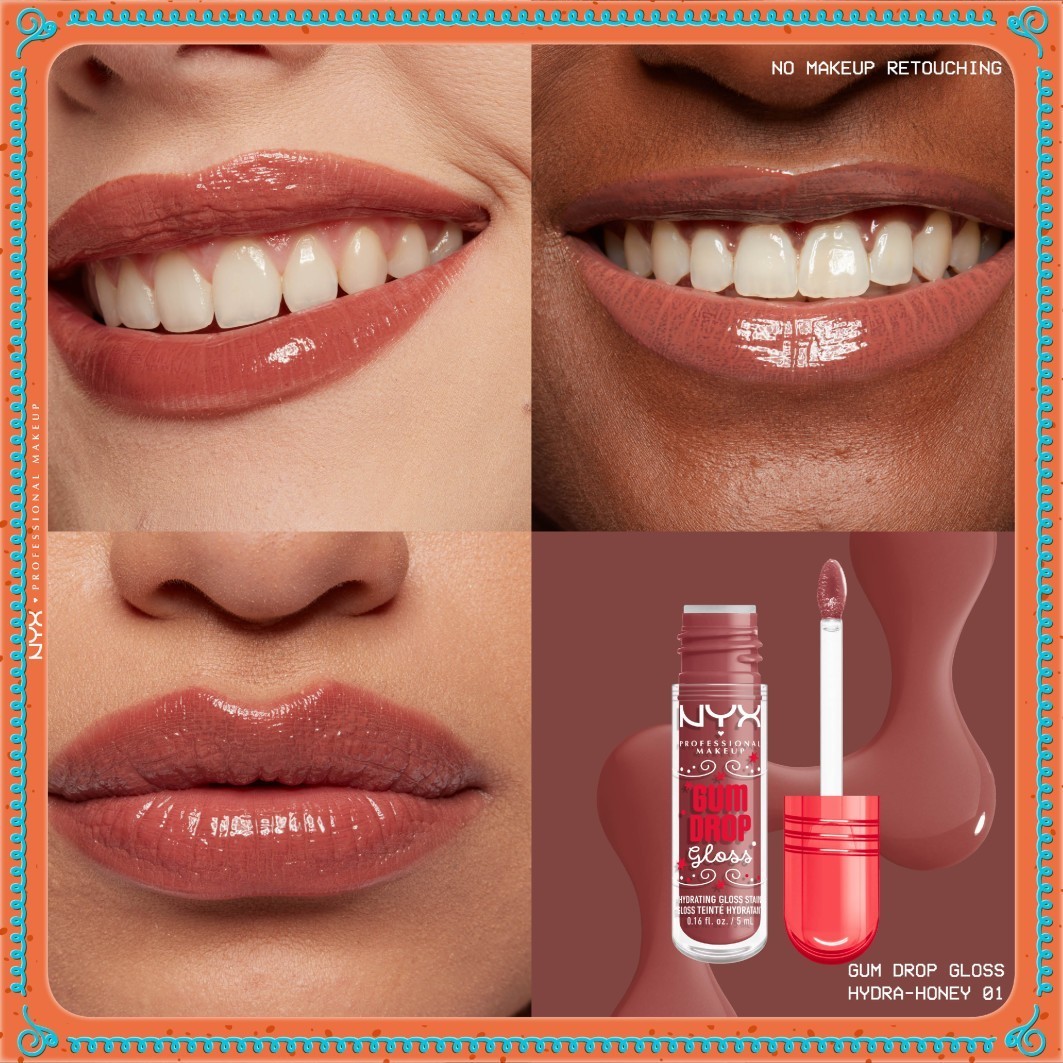 NYX Professional Makeup lūpu spīdums “Gum Drop” – 1 gab.