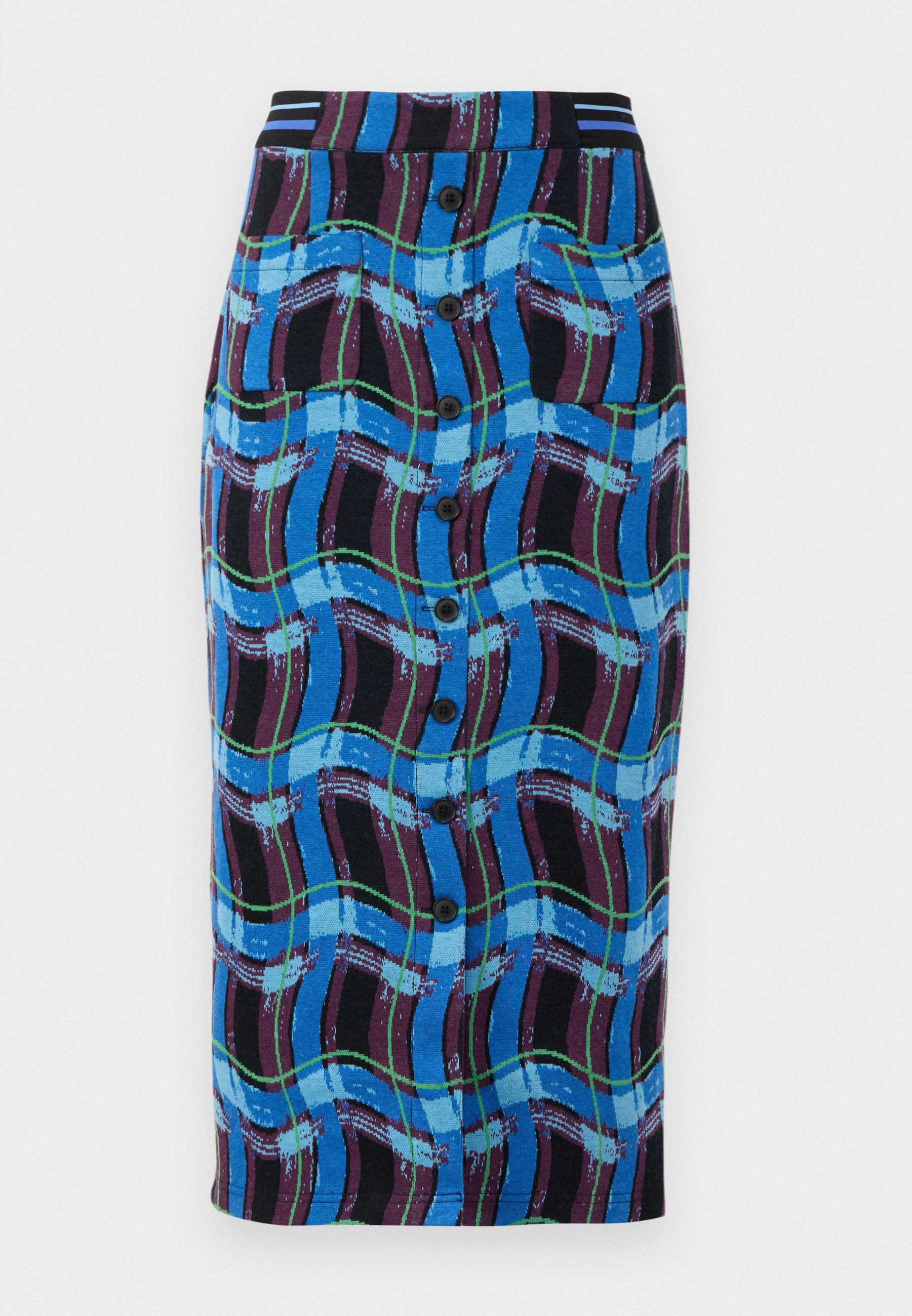 Diane von Furstenberg NATALIE MAXI ROK - Kokerrok - blauw