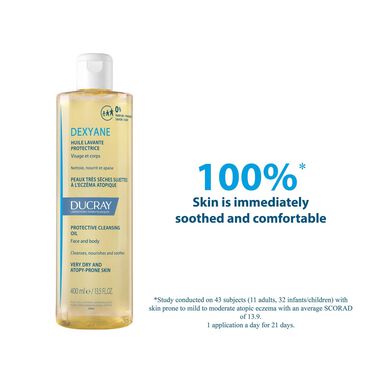 Ducray Dexyane Suojaava Puhdistusöljy Kuivalle ja Atooppiselle Iholle 400 ml