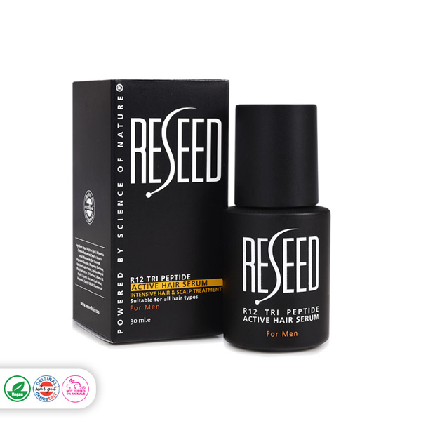Ser activ pentru păr RESEED R12 cu tripeptide pentru bărbați 30 ml