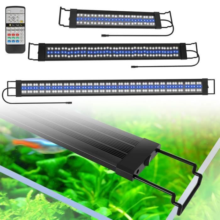 Lámpara LED para acuario - Hengda - RGB - 120-150 cm - Control remoto inalámbrico - Resistencia al agua IPX4