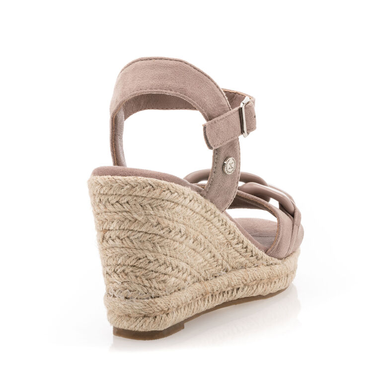 Braune Damen-Espadrilles mit Seilsohle