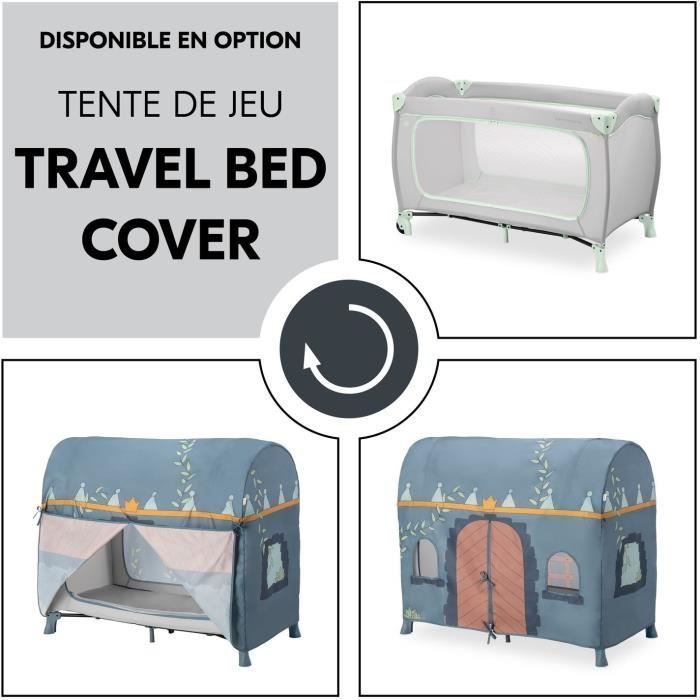 Lit de voyage - HAUCK - SLEEP N PLAY GO PLUS - 60 x 120 cm - Dès la naissance - Pliable - Roulettes - Dusty Mint