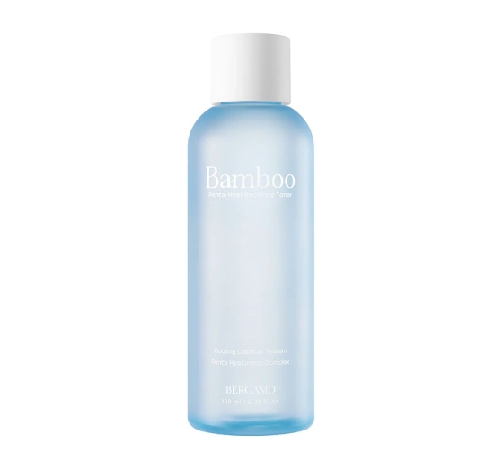 Bergamo Bamboo intensywnie nawilżający tonik do twarzy z bambusem i hialuronem 180 ml