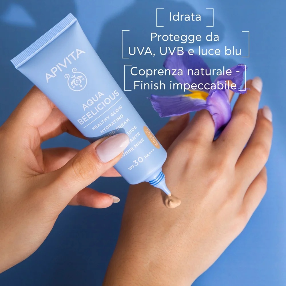 APIVITA Apivita Aqua Beelicious FPS 30 Creme hidratante com cor 40 ml