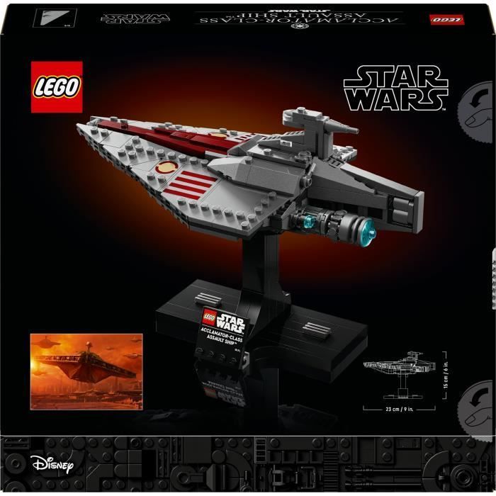 LEGO Star Wars 75404 Trasporto d'assalto di classe Acclamator - Kit modello per adulti