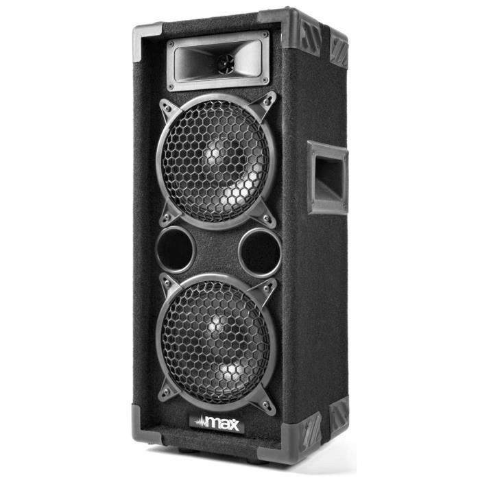 Discohøyttaler - MAX - MAX26 - 600 watt - 2 x 6 tommer - Passiv og bærbar