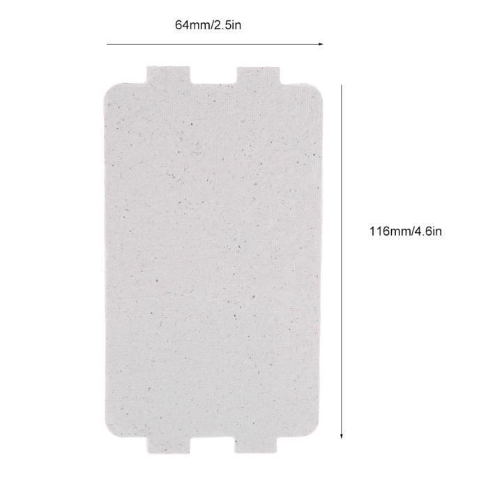 Prato de mica para micro-ondas - Mothinessto - Prata - 116*64 mm