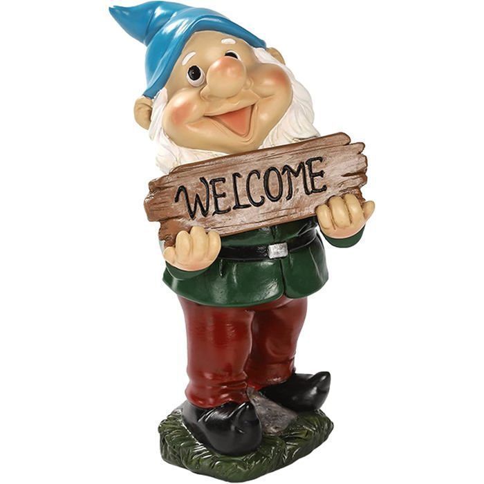 Nain De Jardin, Décoration de Jardin, Statue De Nain De Jardin, Statue de Jardin Extérieur, Décoration de Figurine de Jardin, Label