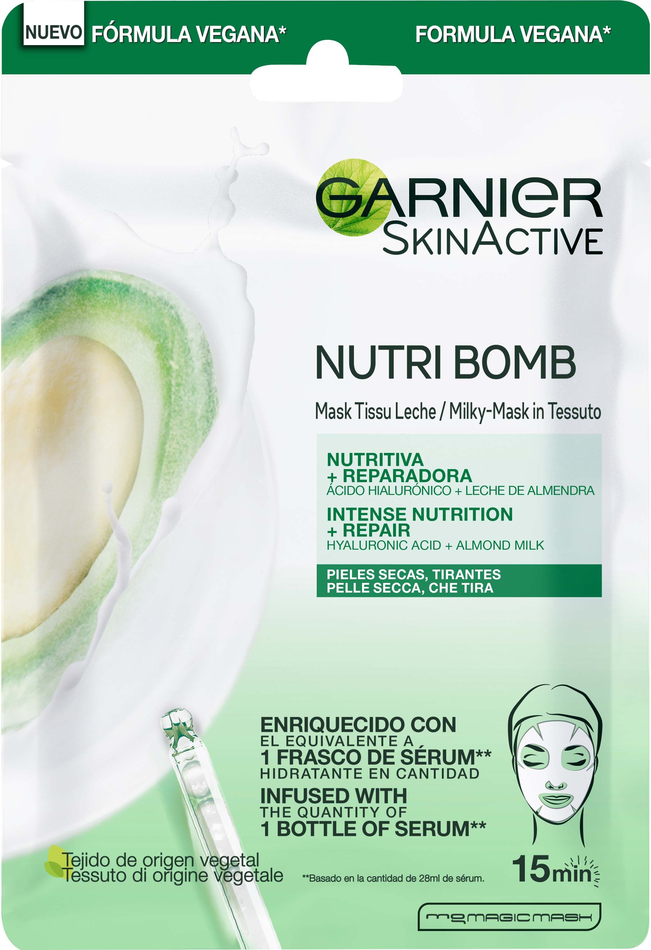 Nutri Bomb hranjiva maska za obnavljanje s bademovim mlijekom Hidratantne kreme za lice