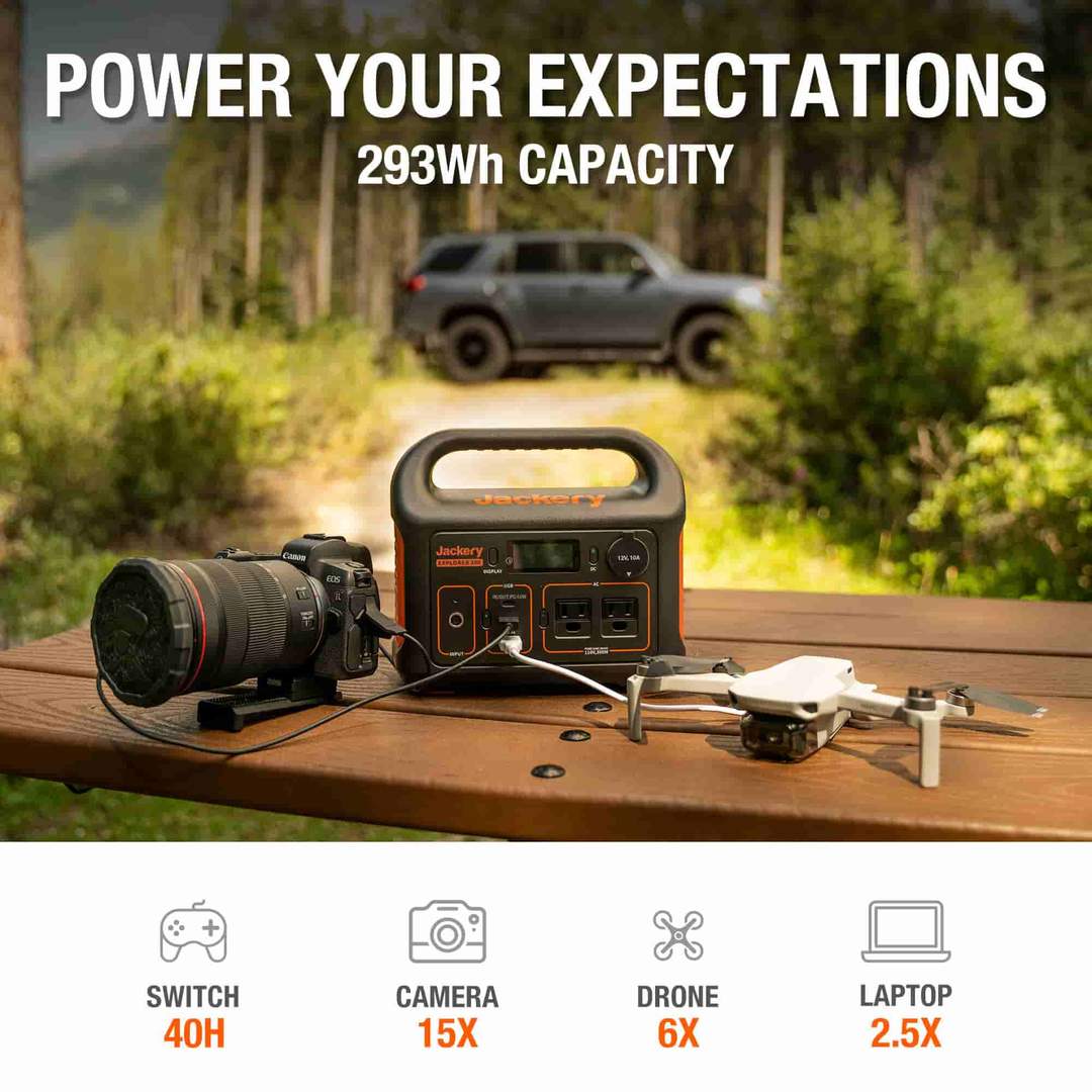 Jackery Explorer 300 kannettava voimalaitos