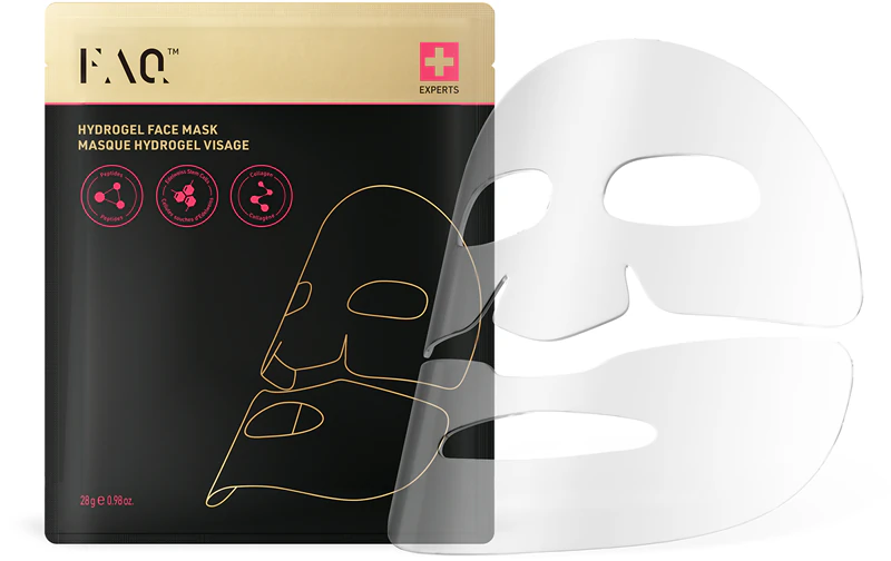FOREO FAQ™ Máscara Facial de Colágeno Glass Skin: máscara de hidrogel que suaviza a pele e reduz a aparência de rugas.