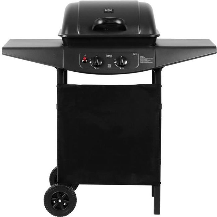 Barbecue a gas Teesa BBQ 2000 TSA0800 a 2 bruciatori con ruote
