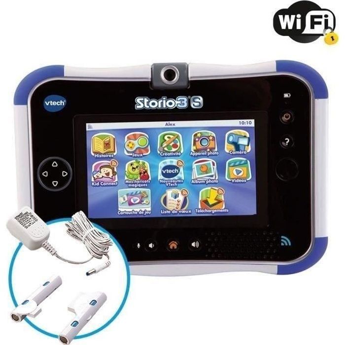 STORIO 3S Blue - Vtech Kids WiFi Tablet + Power Pack