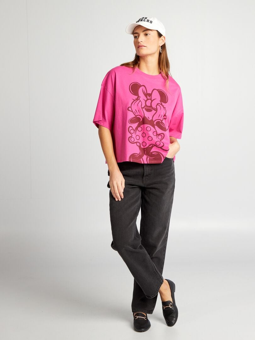 Camiseta de manga curta 'Minnie' - ROSA