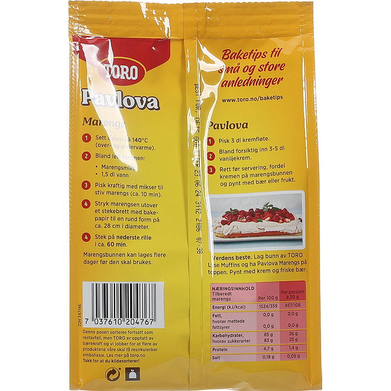 Toro Pavlova maräng 299 g Toro