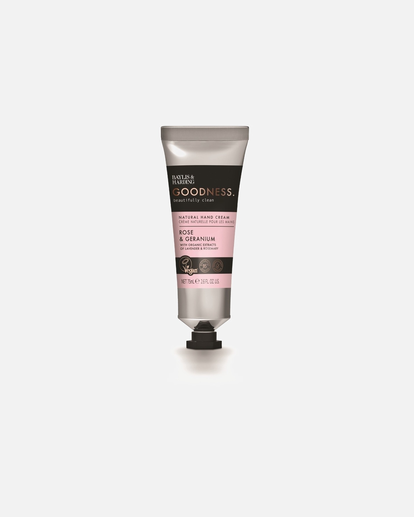 Baylis & Harding Goodness krema za ruke Ruža i geranijum - 75 ml