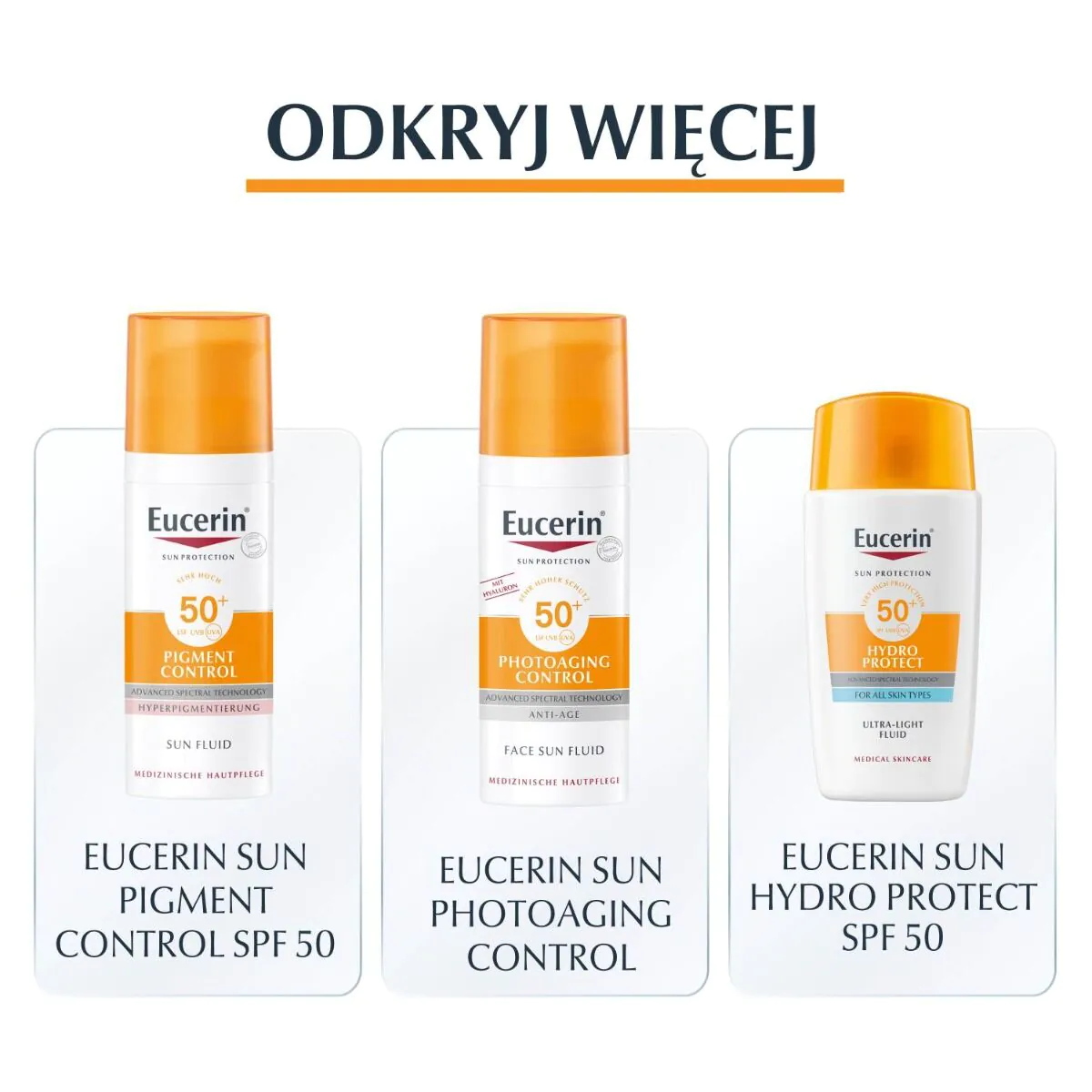 Eucerin Hydro Protect SPF 50+ Ultralekki Nawilżający Fluid Ochronny