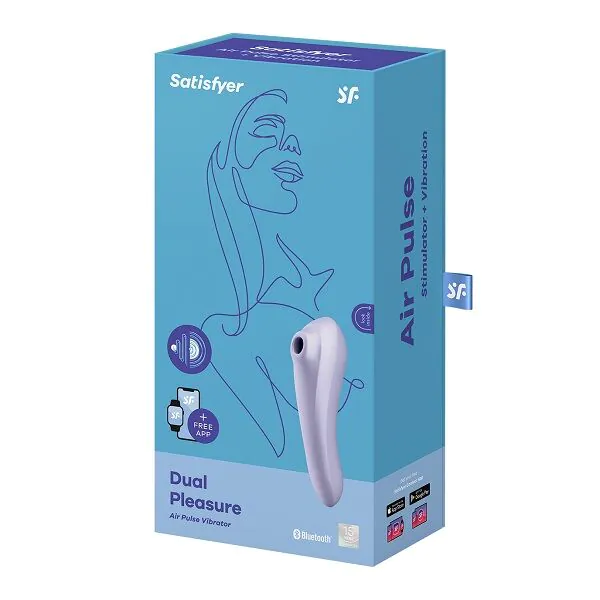 Satisfyer Masażer Dual Pleasure Connect App Mauve