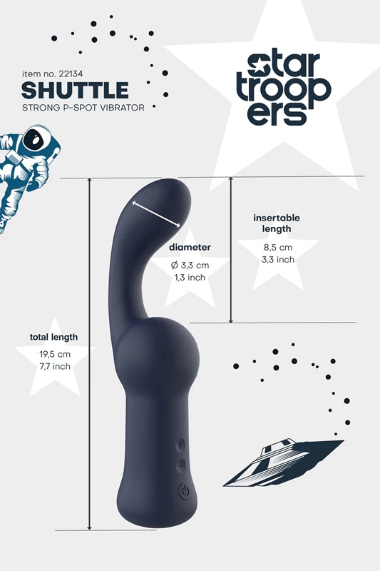 Dream Toys Star Trooper Shuttle Strong P-punkta vibrators
