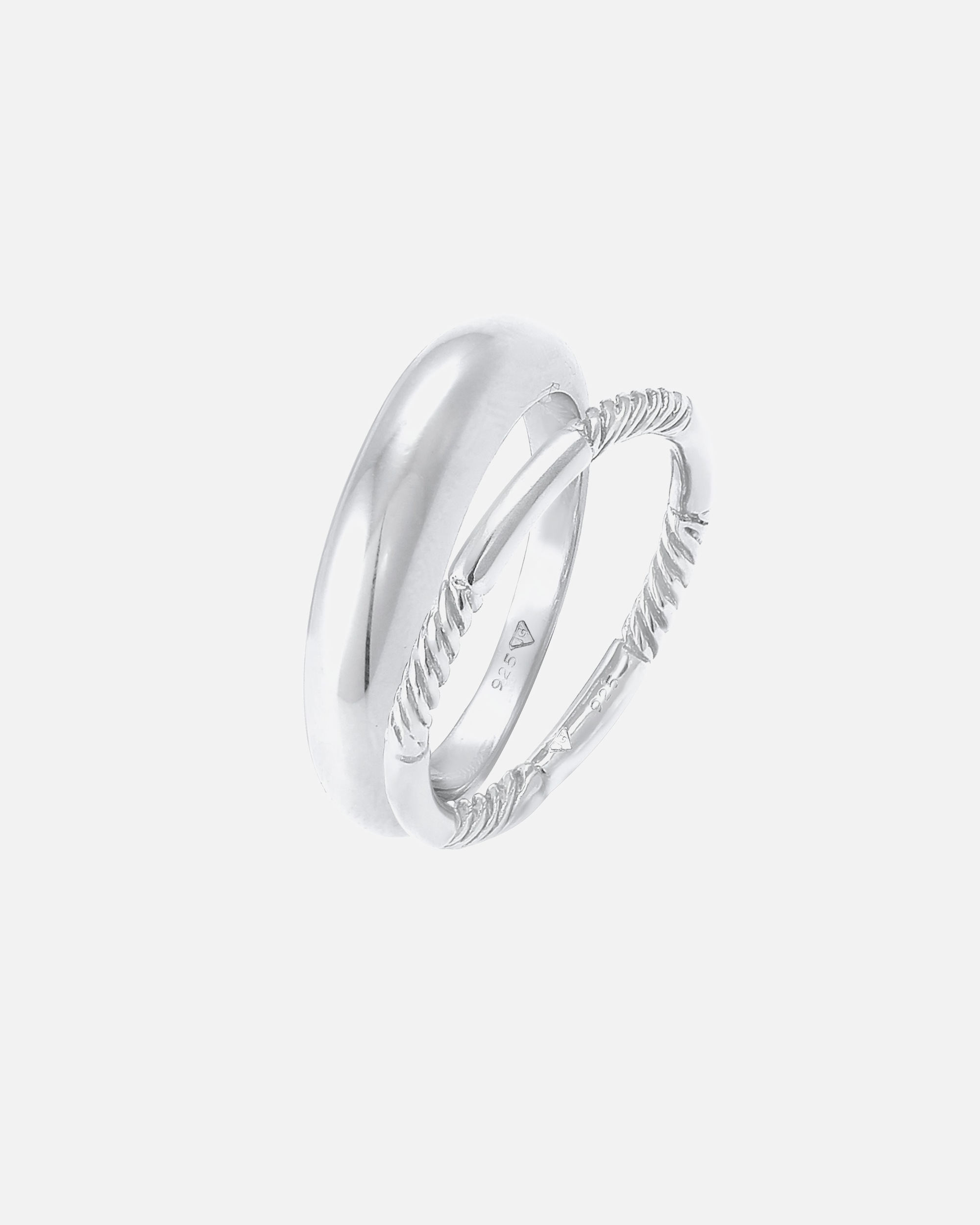 Elli Bague pour dames en argent sterling 925 plaqué or