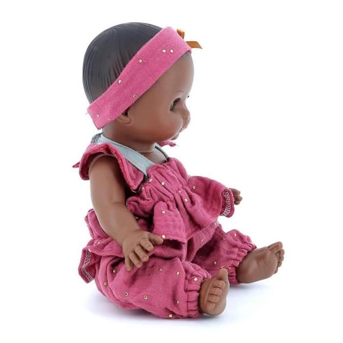 Petit-Câlin Babypop - PETITCOLLIN - Lya - Roze - 28 cm - Gemaakt in Frankrijk