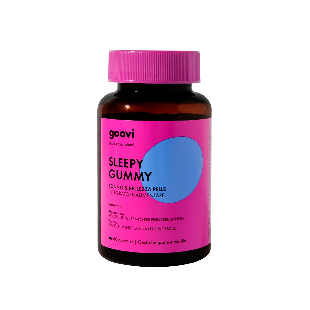 Integratori Alimentari SLEEPY GUMMY Sonno & Bellezza Pelle - Integratore Stress e Insonnia, Integratore Pelle