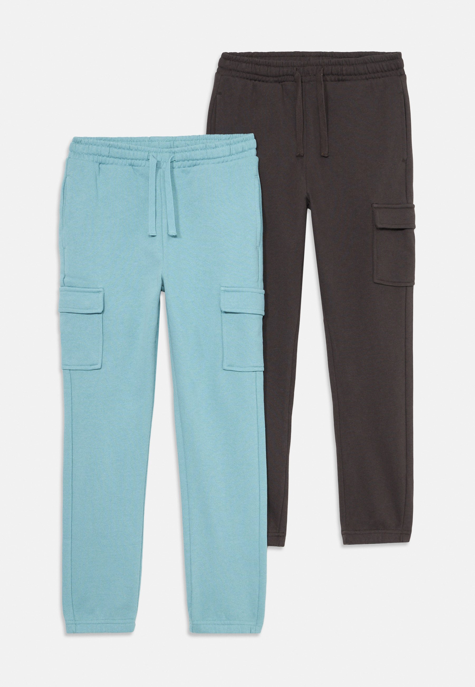 Friboo 2-pack - Trainingsbroek - turquoise/donkergrijs