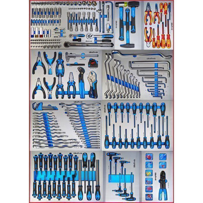 Servante d'atelier - BARRACUDA TOOLS - Ultra Pro - 12 tiroirs - 259 outils - Noir