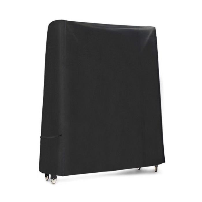 Funda protectora - Resistente a los rayos UV - Negra - 190T - Impermeable - Resistente al polvo - Tenis de mesa