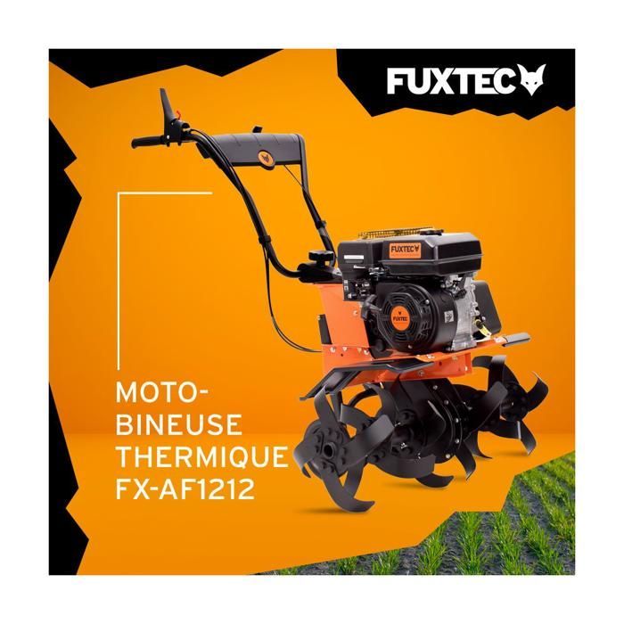 Motocultor de gasolina FUXTEC FX-AF1212 - 212 cc, 85 cm de ancho de trabajo
