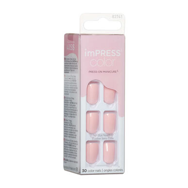 Uñas postizas Kiss ImPRESS Color Pick Me Pink, 1 unidad