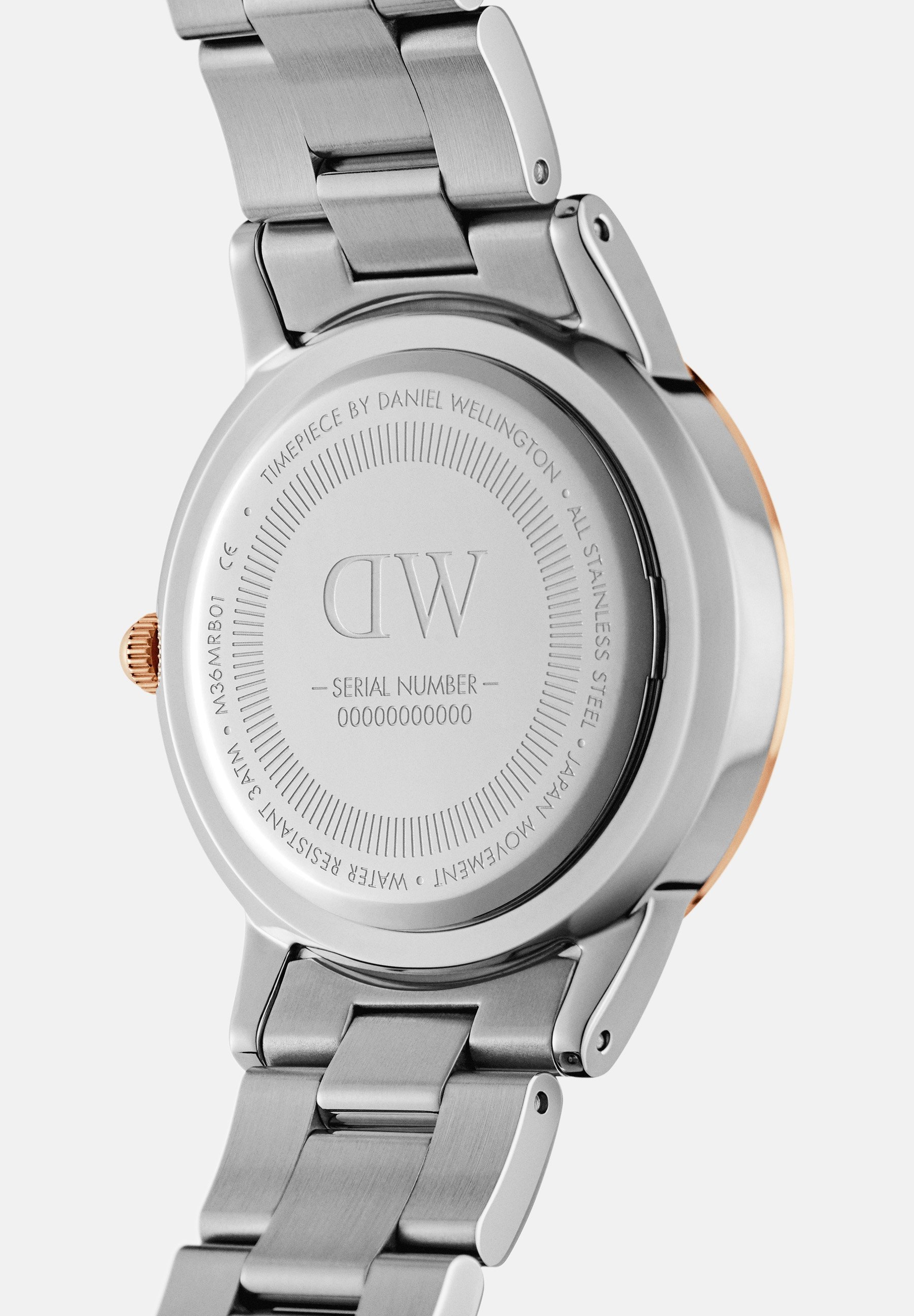 Daniel Wellington Iconic Link Lumine – 28 mm - Horloge - roségoudkleurig